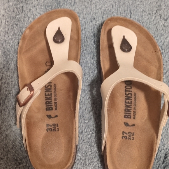 🍄Birkenstock Gizeh Sandals - Cream and Brown - Picture 2 of 6